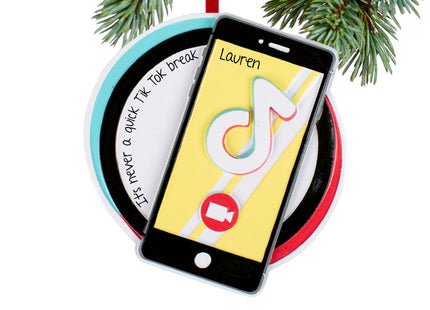 personalized personalized tiktok christmas ornament – Christmas ornament, holiday tree decoration or gift