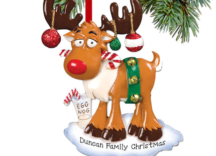 keepsake personalized christmas moose christmas ornament – Christmas ornament, holiday tree decoration or gift