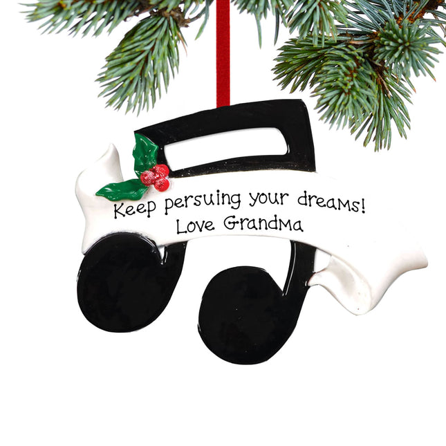Musical Note Personalized Ornament