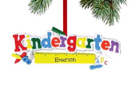 decorative personalized kindergarten christmas ornament – Christmas ornament, holiday tree decoration or gift