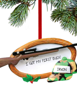 Hunting Rifle Ornament  by POLARX Ornament