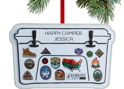 custom personalized cooler christmas ornament – Christmas ornament, holiday tree decoration or gift