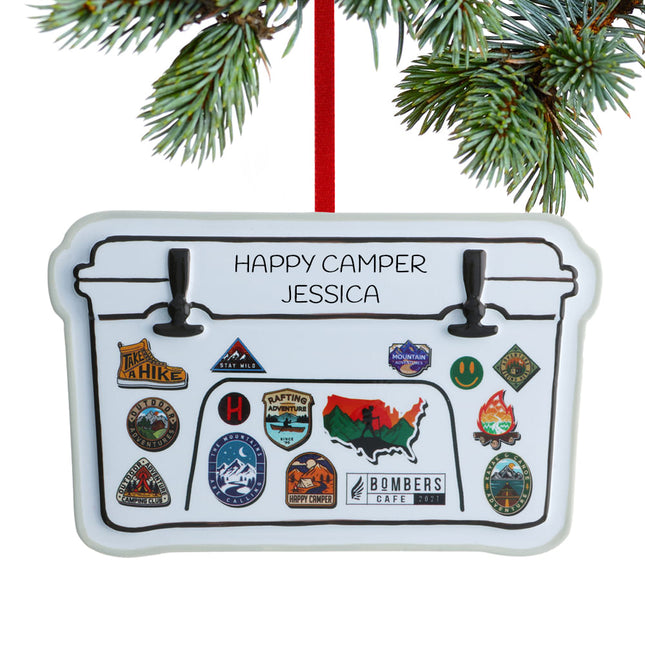 custom personalized cooler christmas ornament – Christmas ornament, holiday tree decoration or gift