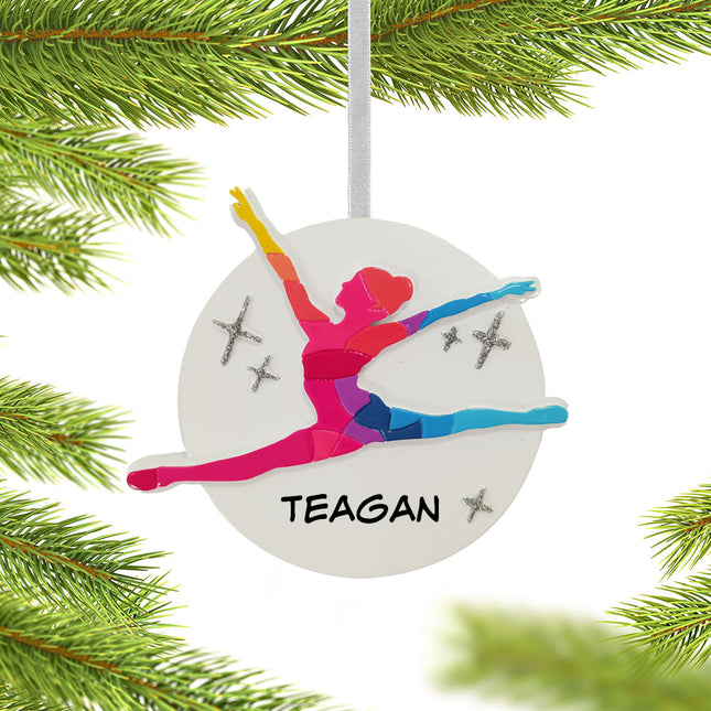 decorative personalized gymnast-dance christmas ornament – Christmas ornament, holiday tree decoration or gift