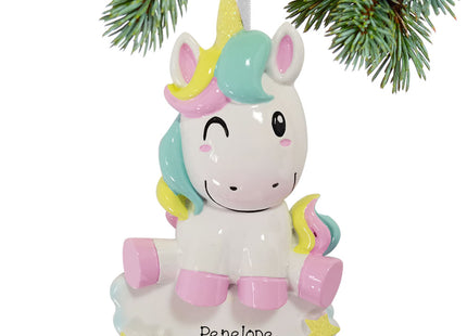 personalized personalized unicorn christmas ornament – Christmas ornament, holiday tree decoration or gift