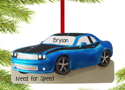 keepsake personalized muscle car christmas ornament – Christmas ornament, holiday tree decoration or gift