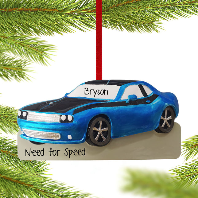 keepsake personalized muscle car christmas ornament – Christmas ornament, holiday tree decoration or gift