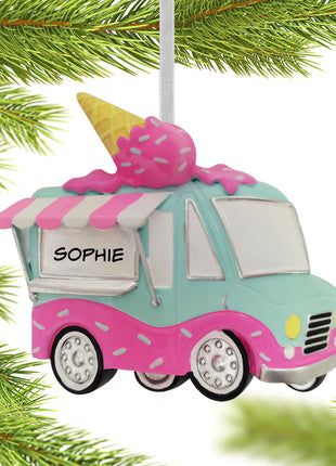 Ice Cream Truck Ornament  by POLARX Ornament
