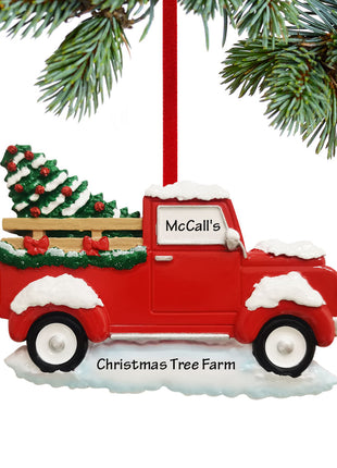 Classic Red Truck Ornament  by POLARX Ornament