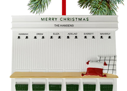 decorative personalized mudroom family of 6 christmas ornament – Christmas ornament, holiday tree decoration or gift