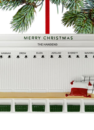 Mudroom Family Of 6 Ornament  by POLARX Ornament