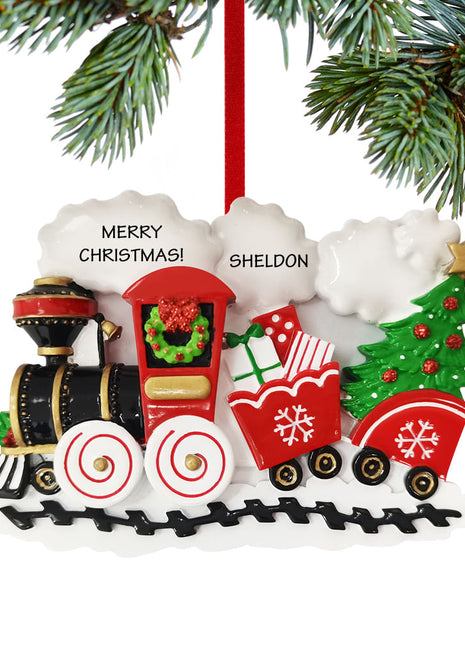 Christmas Train Ornament  by POLARX Ornament