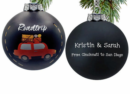 personalized personalized custom road trip ball christmas ornament – Christmas ornament, holiday tree decoration or gift