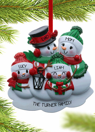 Family of 4 Ornament  by POLARX Ornament