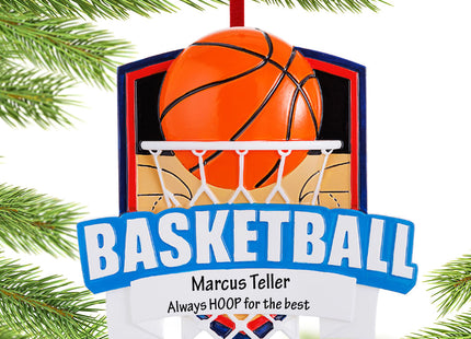 personalized personalized basketball net christmas ornament – Christmas ornament, holiday tree decoration or gift