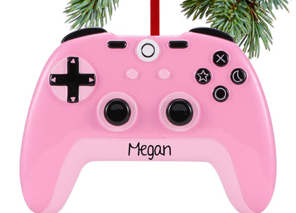 keepsake personalized pink x-box controller christmas ornament – Christmas ornament, holiday tree decoration or gift