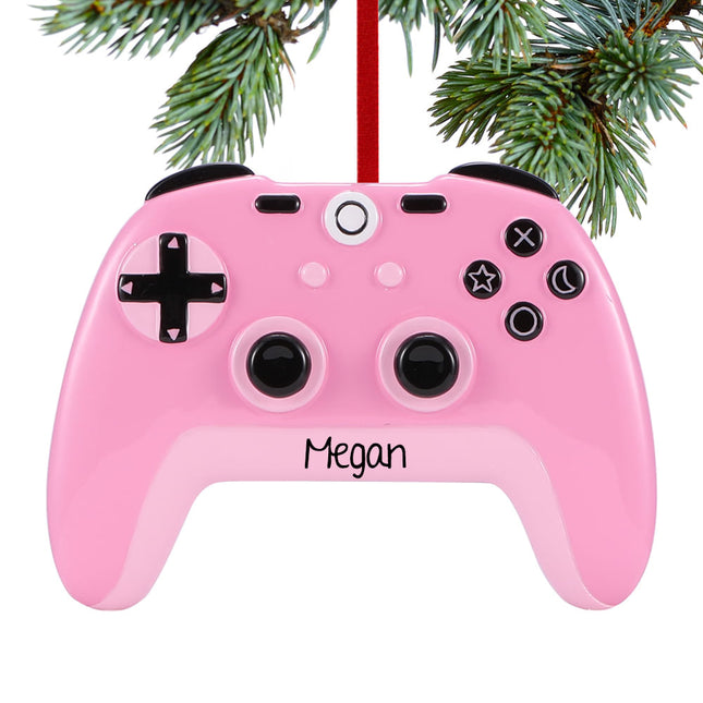 keepsake personalized pink x-box controller christmas ornament – Christmas ornament, holiday tree decoration or gift