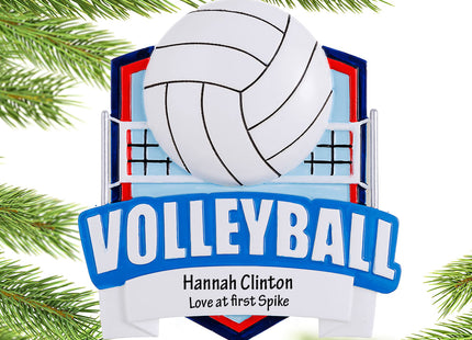 custom personalized volleyball net christmas ornament – Christmas ornament, holiday tree decoration or gift