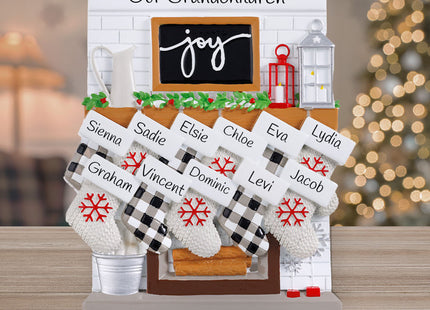 personalized personalized fireplace mantel couples tabletop christmas ornament – Christmas ornament, holiday tree decoration 