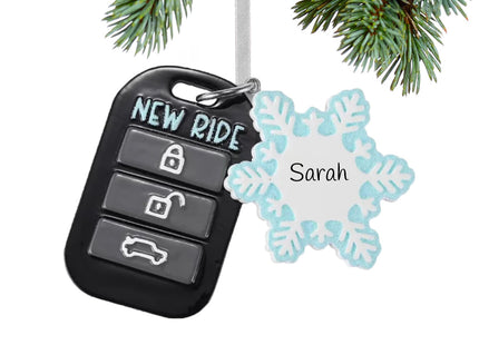 custom personalized key fob christmas ornament – Christmas ornament, holiday tree decoration or gift