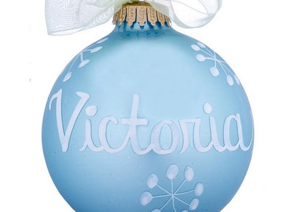 engraved personalized 03 march aquamarine birthstone ball christmas ornament – Christmas ornament, holiday tree decoration or