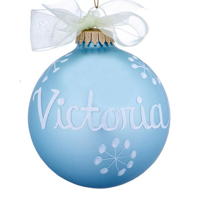 engraved personalized 03 march aquamarine birthstone ball christmas ornament – Christmas ornament, holiday tree decoration or
