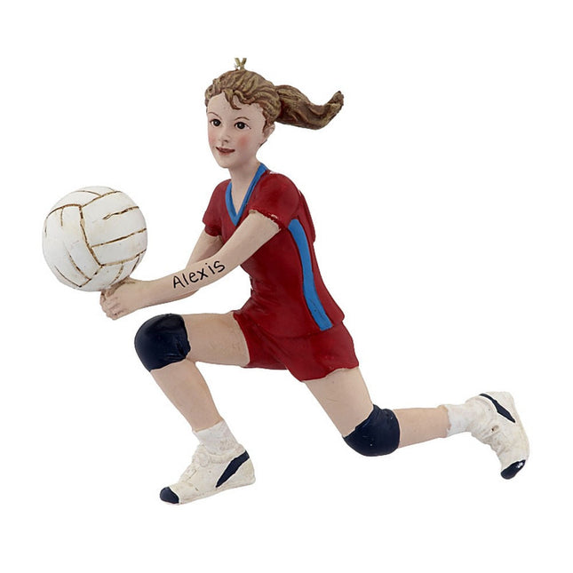 Personalized Bump Set Spike Volleyball Ornament