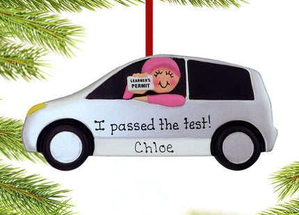 Driver's Permit - Male or Female Personalized Ornament