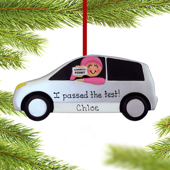 Driver's Permit - Male or Female Personalized Ornament