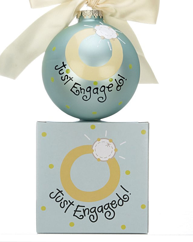 personalized personalized engagement christmas ornament – Christmas ornament, holiday tree decoration or gift