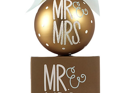 Personalized Mr. & Mrs. Glass Ball Ornament