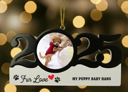 Personalized Dated Fur Love Ornament