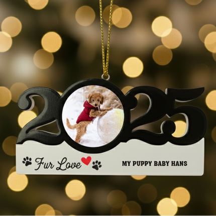 Personalized Dated Fur Love Ornament