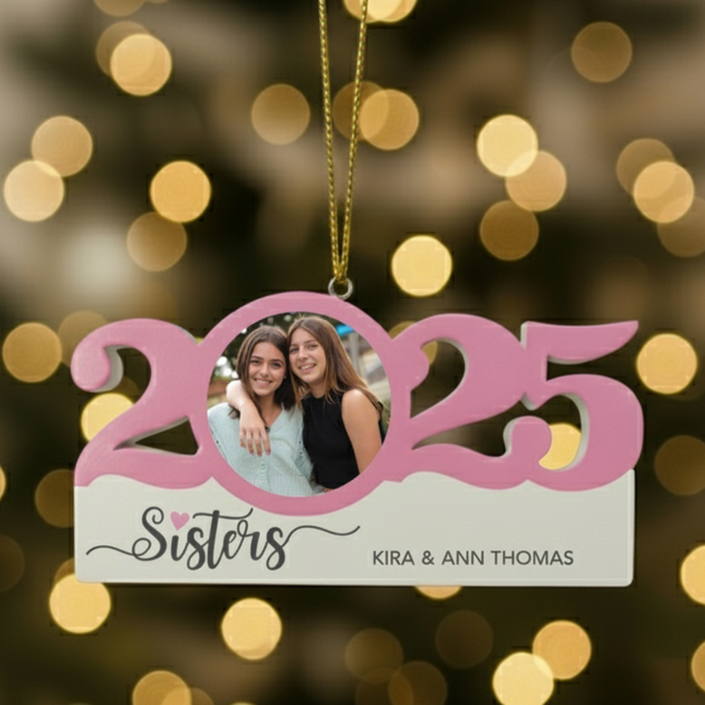 Personalized Dated Sister Ornament