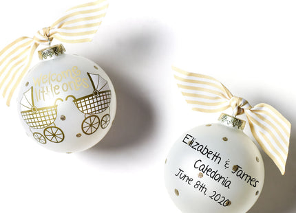 Personalized Welcome Little Ones Twins Ornament