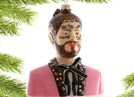 keepsake post malone christmas ornament – Christmas ornament, holiday tree decoration or gift