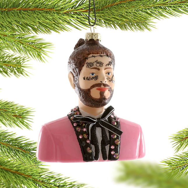 keepsake post malone christmas ornament – Christmas ornament, holiday tree decoration or gift