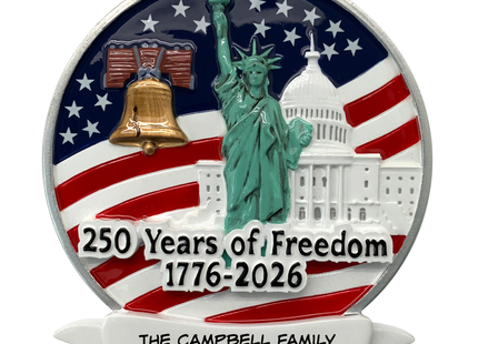 Personalized 250 Years of Freedom Ornament (1776–2026)
