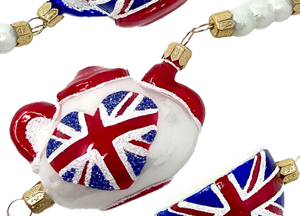 Union Jack Tea Glass Tree Garland