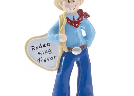 engraved personalized cowboy with bandana christmas ornament – Christmas ornament, holiday tree decoration or gift