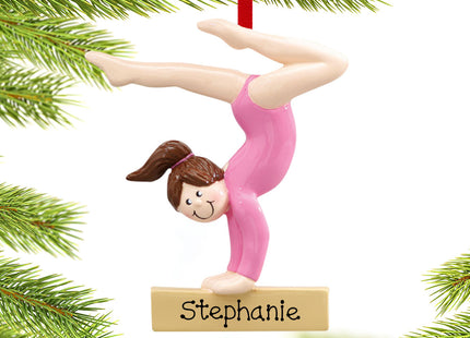 personalized personalized gymnast girl christmas ornament – Christmas ornament, holiday tree decoration or gift