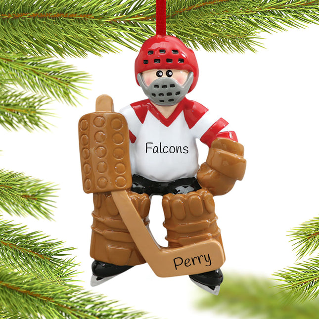 Hockey Goalie in Full Equipment Ornament