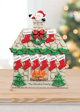 Cabin Fireplace Ornament  by RUDOLPH AND ME Ornament
