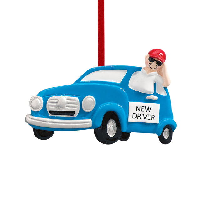 New Driver Boy or Girl Personalized Ornament