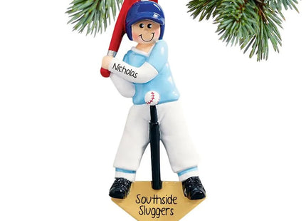 engraved personalized t-ball boy christmas ornament – Christmas ornament, holiday tree decoration or gift