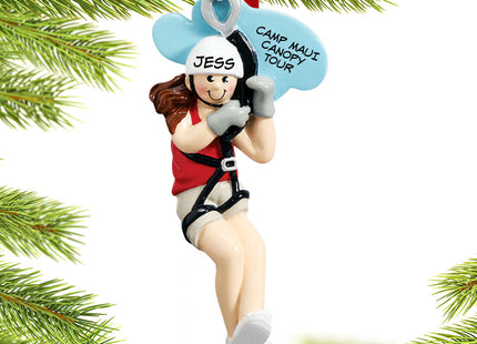 personalized personalized zipline male christmas ornament – Christmas ornament, holiday tree decoration or gift