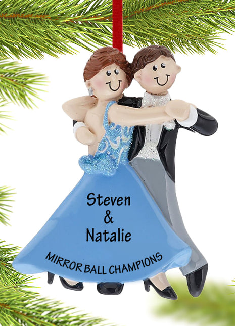 Ballroom Dancing Couple Ornament  by RUDOLPH AND ME Ornament