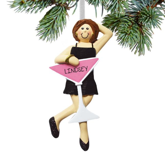 decorative personalized girls night out - single christmas ornament – Christmas ornament, holiday tree decoration or gift
