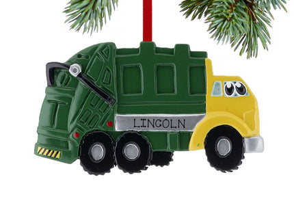 personalized personalized garbage truck with eyes christmas ornament – Christmas ornament, holiday tree decoration or gift