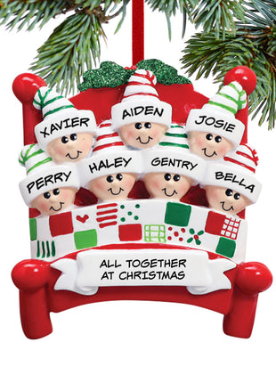 Bed Family 7 Ornament  by RUDOLPH AND ME Ornament